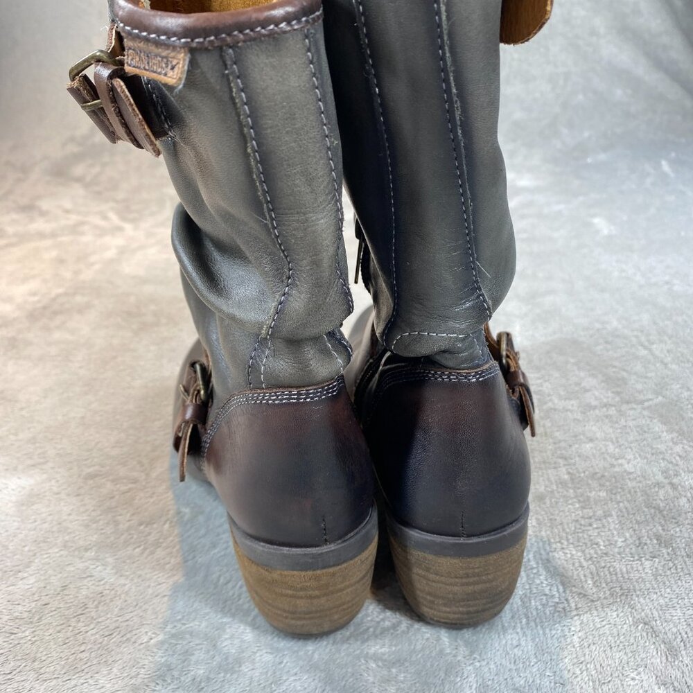 Pikolinos Le Mans Ankle Boots Womens 37 Gray Leather Mountain Hiking Outdoor - Picture 7 of 14